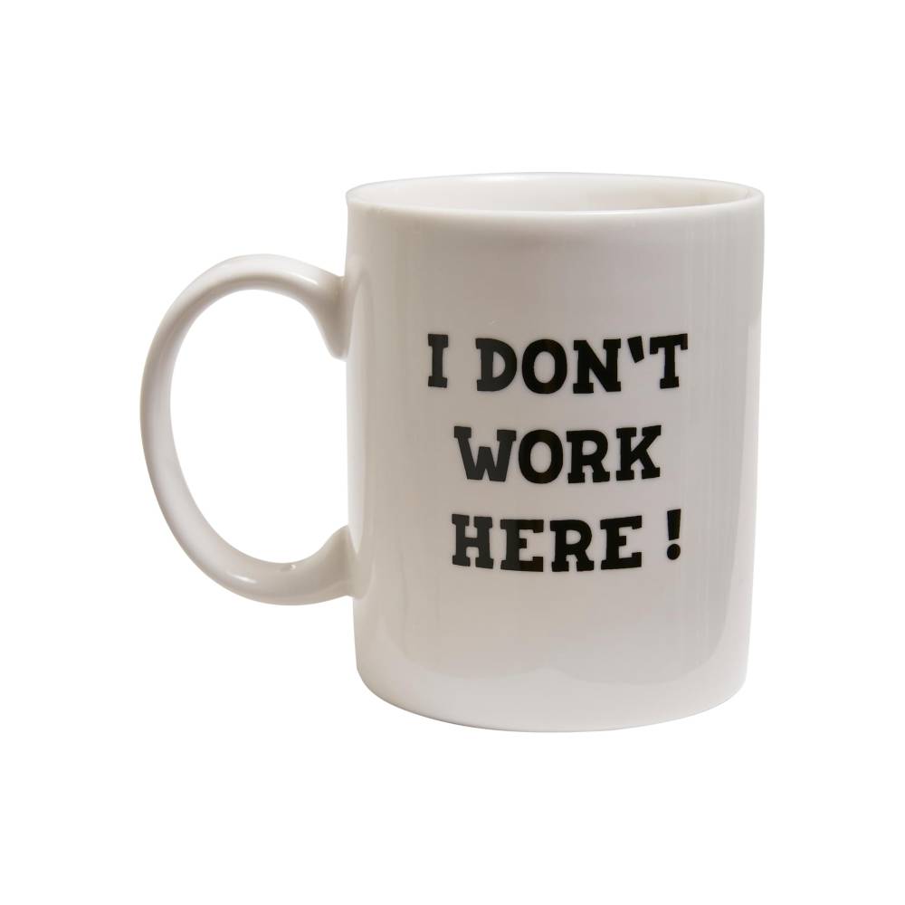 Mister Tee - Don´t Work Here Mug - White